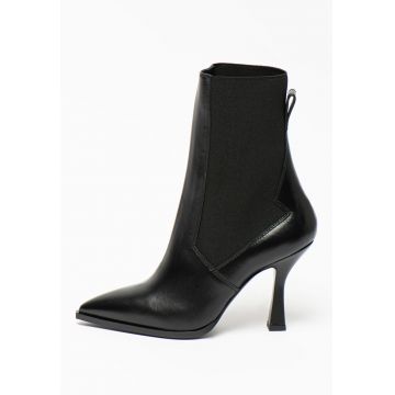 Botine de piele cu insertie elastica Melody Deva London