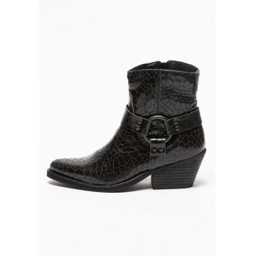 Botine western din piele Wallingwell Botine western din piele Wallingwell