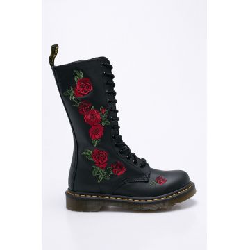 Dr. Martens botine Vonda femei, culoarea negru, cu toc plat 12761001.Vonda-BLACK