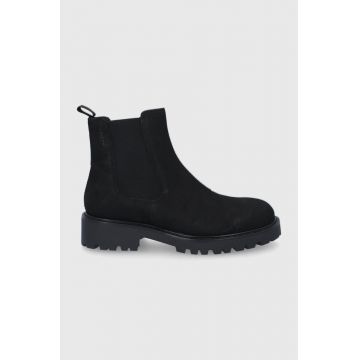 Vagabond Botine din piele întoarsă Kenova femei, culoarea negru, cu toc plat Vagabond Botine din piele întoarsă Kenova femei, culoarea negru, cu toc plat
