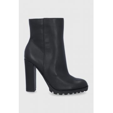 Aldo Botine Tealith femei, culoarea negru, cu toc drept Aldo Botine Tealith femei, culoarea negru, cu toc drept