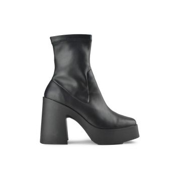 Altercore Botine Victoria femei, culoarea negru, cu toc drept