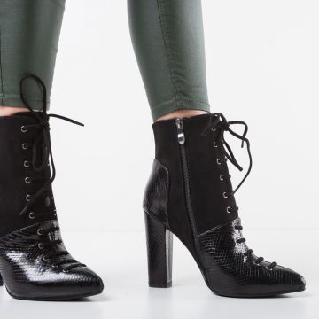 Botine Meza Negre Botine Meza Negre