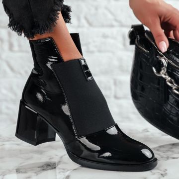 Botine Dama Gracie Negre #9690 Botine Dama Gracie Negre #9690