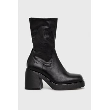 Vagabond Shoemakers botine Brooke femei, culoarea negru, cu toc drept