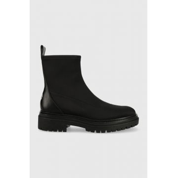 MICHAEL Michael Kors botine Comet femei, culoarea negru, cu platforma MICHAEL Michael Kors botine Comet femei, culoarea negru, cu platforma