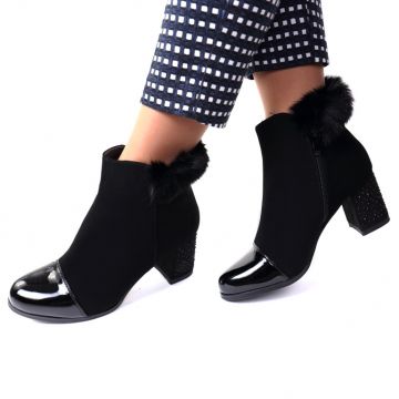 Botine piele ecologica matifiata Zefia Botine piele ecologica matifiata Zefia