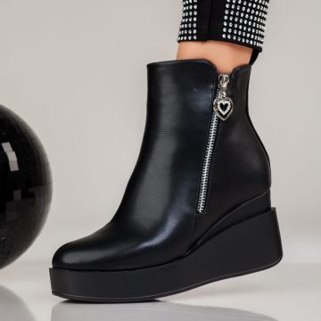 Botine Dama Maia Negre #12522 Botine Dama Maia Negre #12522