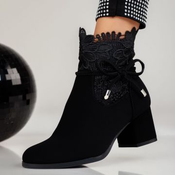 Botine Dama Sara Negre #12532 Botine Dama Sara Negre #12532