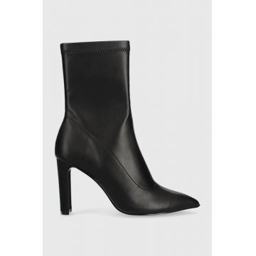 Aldo botine Catya femei, culoarea negru, cu toc drept Aldo botine Catya femei, culoarea negru, cu toc drept