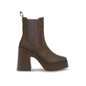 Botine Chelsea cu toc masiv Climate Botine Chelsea cu toc masiv Climate
