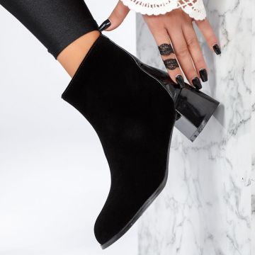 Botine Dama Cali Negre #12910 Botine Dama Cali Negre #12910