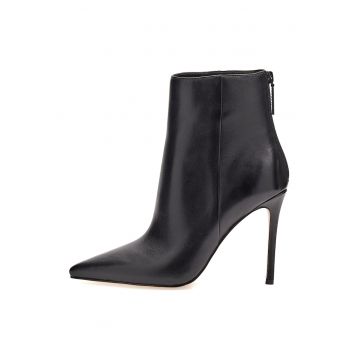 Botine de piele cu varf ascutit Botine de piele cu varf ascutit