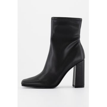 Botine de piele ecologica cu varf patrat Fulton Botine de piele ecologica cu varf patrat Fulton