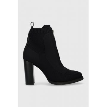 G-Star Raw botine Mysid Mid femei, culoarea negru, cu toc drept G-Star Raw botine Mysid Mid femei, culoarea negru, cu toc drept