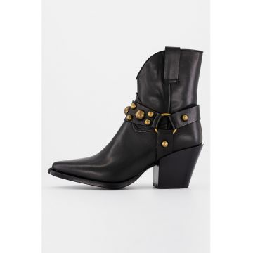 Botine Cowboy de piele Botine Cowboy de piele