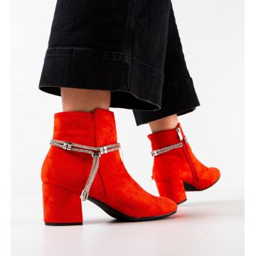 Botine dama Jarvis Rosii