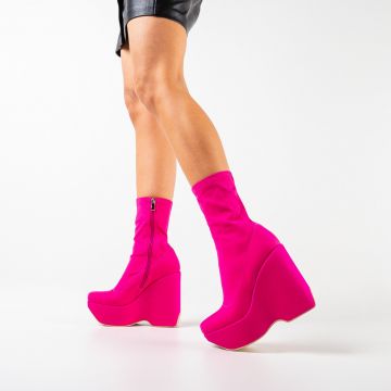 Botine dama Khan Fuchsia