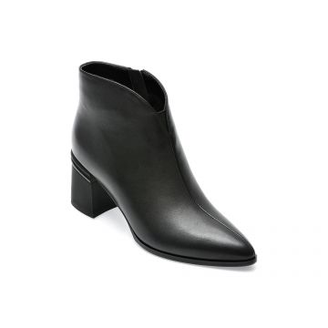 Botine FLAVIA PASSINI negre, 18J12649, din piele naturala