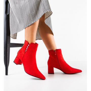 Botine dama Rezaq Rosii