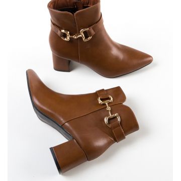 Botine dama Trame Camel