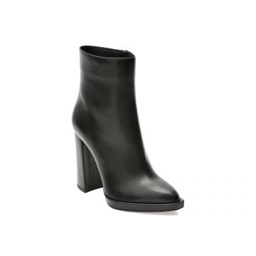 Botine EPICA negre, 20759, din piele naturala