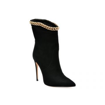 Botine EPICA negre, 2R20T, din piele intoarsa Botine EPICA negre, 2R20T, din piele intoarsa