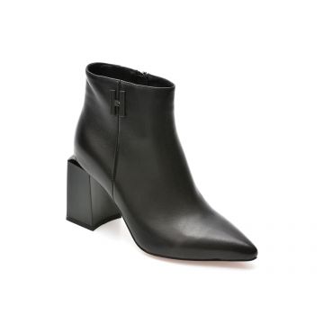 Botine EPICA negre, 71035, din piele naturala