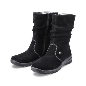Cizme din piele intoarsa Rieker Z7171-01