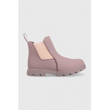 Native botine copii culoarea violet,