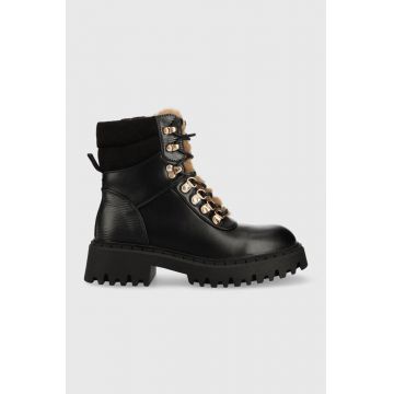 Answear Lab botine femei, culoarea negru, cu toc drept Answear Lab botine femei, culoarea negru, cu toc drept