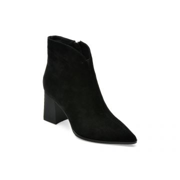 Botine FLAVIA PASSINI negre, 244749, din piele intoarsa