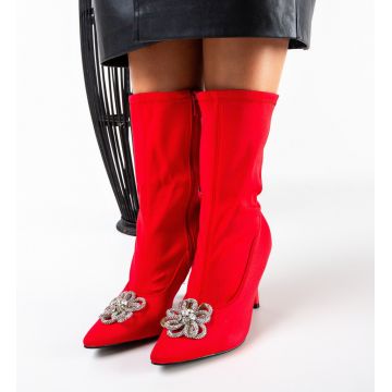 Botine dama Terynz Rosii