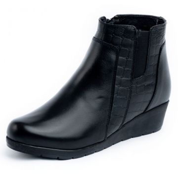 Ghete piele 1550 Negru Croco Ghete piele 1550 Negru Croco