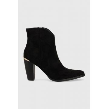 Answear Lab botine femei, culoarea negru, cu toc drept Answear Lab botine femei, culoarea negru, cu toc drept