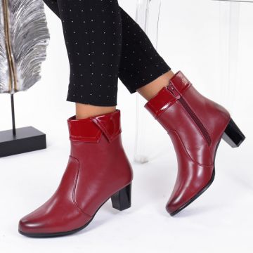 Botine bordo piele ecologica imblanite Tasia Botine bordo piele ecologica imblanite Tasia