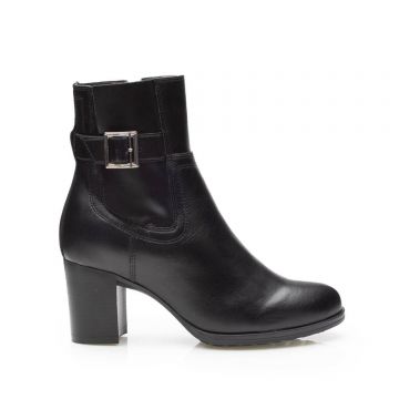 Botine dama casual din piele naturala Leofex -072 Negru Box Botine dama casual din piele naturala Leofex -072 Negru Box