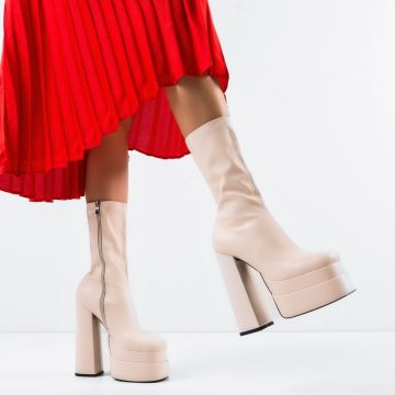 Botine dama Versyk Bej Botine dama Versyk Bej