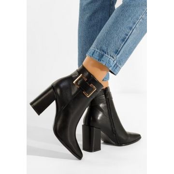 Botine cu toc gros Penagria negre