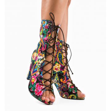 Botine dama Flowerga Negri
