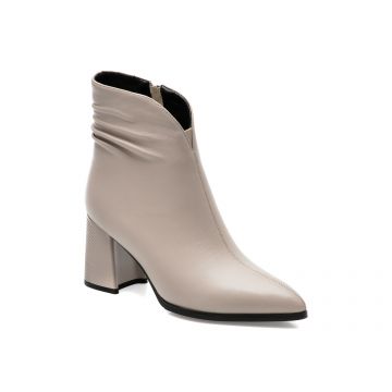 Botine EPICA gri, 6068C1, din piele naturala