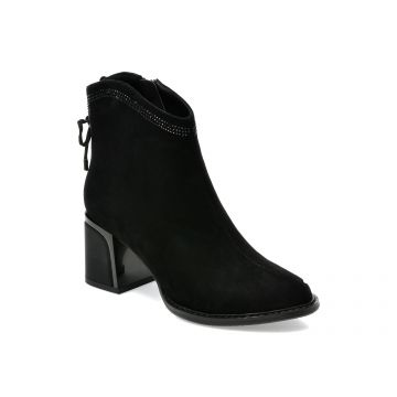 Botine EPICA negre, 07A1009, din piele intoarsa