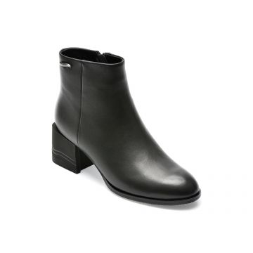 Botine EPICA negre, 18J1296, din piele naturala