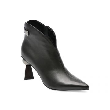 Botine EPICA negre, 1R331, din piele naturala