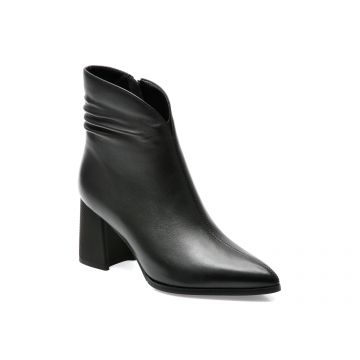 Botine EPICA negre, 6068C1, din piele naturala