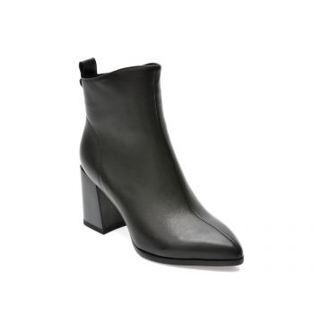 Botine EPICA negre, 70963, din piele naturala