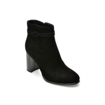 Botine EPICA negre, 71051, din piele intoarsa