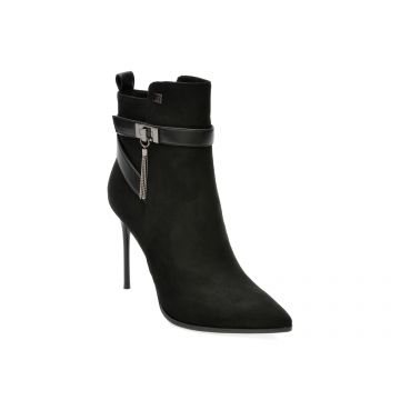 Botine LAURA BIAGIOTTI negre, 7843, din material textil