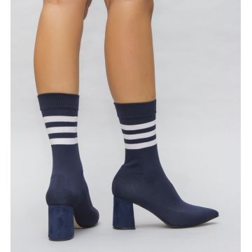 Botine Stil Bleumarin