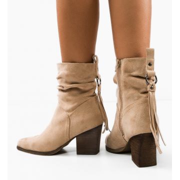 Botine dama Branoz Bej